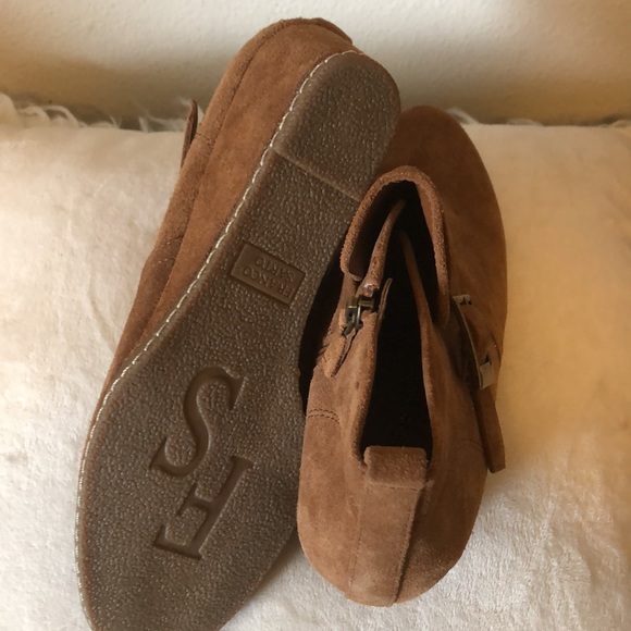 Franco Sarto wedge booties size 10 Great Condition - Picture 6 of 11